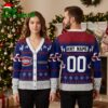 Montreal Canadiens Elk Pattern Custom Name And Number Ugly Christmas Sweater 1 montreal canadiens elk pattern custom name and number ugly christmas sweater
