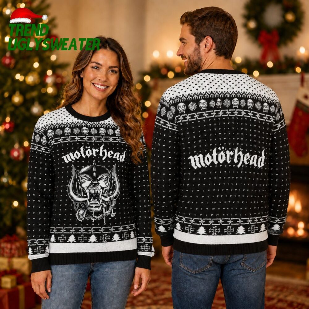motorhead band logo snowflakes trees winter border holiday christmas xmas ugly christmas s