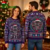 Motorhead Purple Snaggletooth Skull Santa Hat Candy Canes Wreath Pattern XMAS Collectors Edition Ugly Christmas Sweater 2 motorhead purple snaggletooth skull santa hat candy canes wreath pattern xmas collectors e