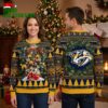 Nashville Predators Christmas Tree With Hockey Gear Ugly Christmas Sweater 2 nashville predators christmas tree with hockey gear ugly christmas sweater