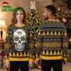 Nashville Predators Floral Sugar Skull Ugly Christmas Sweater 1 nashville predators floral sugar skull ugly christmas sweater