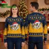 Nashville Predators Santa Hat Logo Ugly Christmas Sweater 2 nashville predators santa hat logo ugly christmas sweater