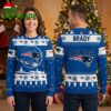 New England Patriots Santa Sleigh Logo Custom Name Ugly Christmas Sweater 2 new england patriots santa sleigh logo custom name ugly christmas sweater