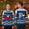New England Patriots Snoopy Santa Hat Peanuts Ugly Christmas Sweater 1 new england patriots snoopy santa hat peanuts ugly christmas sweater