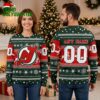 new jersey devils personalized custom name and number ugly christmas sweater