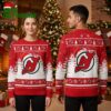 New Jersey Devils Santa Hat Logo Ugly Christmas Sweater 2 new jersey devils santa hat logo ugly christmas sweater