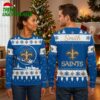 New Orleans Saints Fleur De Lis Custom Name Holiday Gift For Saints Fans Ugly Christmas Sweater 2 new orleans saints fleur de lis custom name holiday gift for saints fans ugly christmas sw