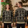 New Orleans Saints Mickey Mouse Football Player Ugly Christmas Sweater 1 new orleans saints mickey mouse football player ugly christmas sweater