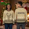New Orleans Saints Reindeer Antler Logo Ugly Christmas Sweater 1 new orleans saints reindeer antler logo ugly christmas sweater