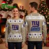 New York Giants Custom Name Reindeer Snowflake Ugly Christmas Sweater 2 new york giants custom name reindeer snowflake ugly christmas sweater