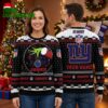 new york giants grinch hands custom name ugly christmas sweater