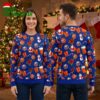 New York Islanders Santa Claus And Snowman Pattern Ugly Christmas Sweater 1 new york islanders santa claus and snowman pattern ugly christmas sweater