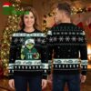 new york jets grinch football custom name ugly christmas sweater