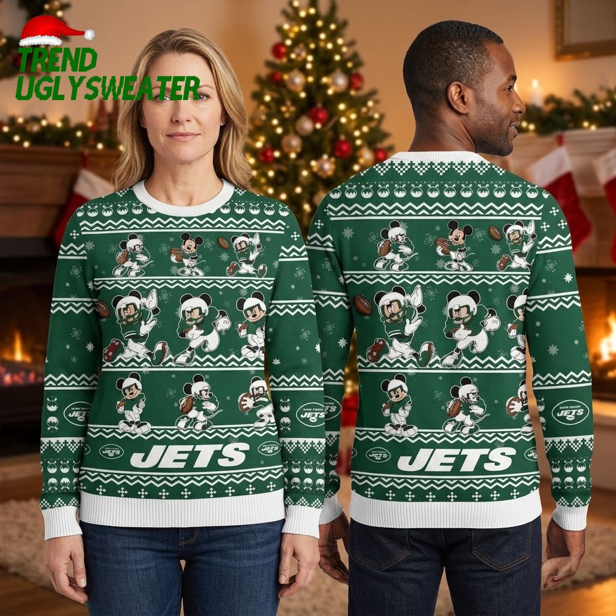 new york jets mickey mouse football ugly christmas sweater new york jets mickey mouse football ugly christmas sweater