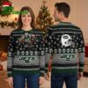 New York Jets Rushing Football Player Snowflake Ugly Christmas Sweater 2 new york jets rushing football player snowflake ugly christmas sweater