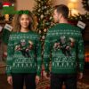 New York Jets Rushing Football Player Ugly Christmas Sweater 2 new york jets rushing football player ugly christmas sweater