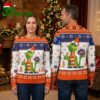 new york mets grinch santa hat orange and white ugly christmas sweater