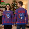 New York Rangers Grateful Dead Skull Logo Ugly Christmas Sweater 2 new york rangers grateful dead skull logo ugly christmas sweater