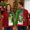 new york rangers grinch and scooby doo hockey rink ugly christmas sweater