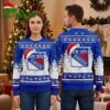 New York Rangers Santa Hat Logo Ugly Christmas Sweater 2 new york rangers santa hat logo ugly christmas sweater