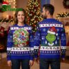 New York Rangers Twelve Grinches In Santa Hats Ugly Christmas Sweater 2 new york rangers twelve grinches in santa hats ugly christmas sweater