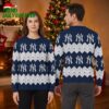 New York Yankees Chevron Logo Pattern Ugly Christmas Sweater 2 new york yankees chevron logo pattern ugly christmas sweater