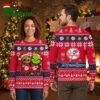 New York Yankees Grinch And Groot Santa Hat Red Ugly Christmas Sweater 1 new york yankees grinch and groot santa hat red ugly christmas sweater