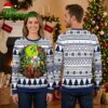 New York Yankees Grinch Hugging Baseball White Ugly Christmas Sweater 2 new york yankees grinch hugging baseball white ugly christmas sweater