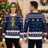 New York Yankees Grinch Santa Hat Navy Blue Ugly Christmas Sweater 1 new york yankees grinch santa hat navy blue ugly christmas sweater