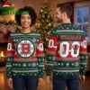 nhl boston bruins personalized name and number 3d sweater for christmas holiday personaliz