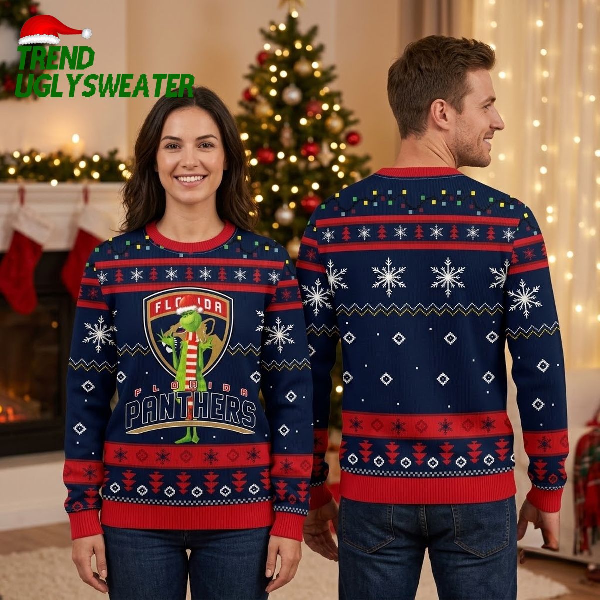nhl florida panthers christmas ugly sweater print funny grinch gift for hockey fans nhl florida panthers christmas ugly sweater print funny grinch gift for hockey fans