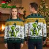 Oakland Athletics Grinch Santa Hat Snowflake Ugly Christmas Sweater 2 oakland athletics grinch santa hat snowflake ugly christmas sweater