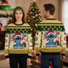 Oakland Athletics Stitch Santa Hat Candy Cane Ugly Christmas Sweater 1 oakland athletics stitch santa hat candy cane ugly christmas sweater