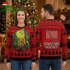 ottawa senators grinch hugging christmas wreath ugly christmas sweater