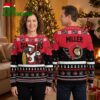 Ottawa Senators Mascot And Custom Name Ugly Christmas Sweater 1 ottawa senators mascot and custom name ugly christmas sweater