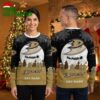 personalized anaheim ducks silent night village custom name ugly christmas sweater