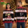 Personalized Atlanta Falcons Feathered Mascot Custom Name Ugly Christmas Sweater 2 personalized atlanta falcons feathered mascot custom name ugly christmas sweater