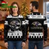 Personalized Baltimore Ravens Snowy Sleigh Logo Custom Name Ugly Christmas Sweater 1 personalized baltimore ravens snowy sleigh logo custom name ugly christmas sweater