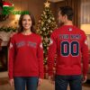 Personalized Boston Red Sox Custom Name And Number Jersey Style Ugly Christmas Sweater 1 personalized boston red sox custom name and number jersey style ugly christmas sweater