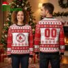 Personalized Boston Red Sox Logo Custom Name And Number Red And White Christmas Pattern Ugly Christmas Sweater 2 personalized boston red sox logo custom name and number red and white christmas pattern ug