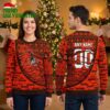 Personalized Cleveland Browns Football Helmet Custom Name And Number Browns Fan Gift Ugly Christmas Sweater 1 personalized cleveland browns football helmet custom name and number browns fan gift ugly