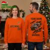 Personalized Cleveland Browns Rushing Football Player Custom Name And Number Ugly Christmas Sweater 2 personalized cleveland browns rushing football player custom name and number ugly christma