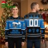 personalized dallas mavericks santa hat logo custom name and number ugly christmas sweater