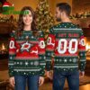 personalized dallas stars any name and number snowflake ugly christmas sweater