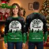 personalized dallas stars santa sleigh ride custom name ugly christmas sweater