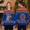 Personalized Florida Gators Football With Santa Hat Custom Name Ugly Christmas Sweater 2 personalized florida gators football with santa hat custom name ugly christmas sweater