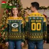 Personalized Green Bay Packers Football Field Custom Name And Number Ugly Christmas Sweater 2 personalized green bay packers football field custom name and number ugly christmas sweate