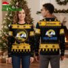 Personalized Los Angeles Rams Logo Custom Name Black Ugly Christmas Sweater 1 personalized los angeles rams logo custom name black ugly christmas sweater