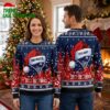 Personalized New England Patriots Santa Hat Logo Custom Name Ugly Christmas Sweater 1 personalized new england patriots santa hat logo custom name ugly christmas sweater