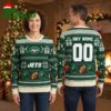 Personalized New York Jets Football Helmet Snowflake Custom Name And Number Ugly Christmas Sweater 2 personalized new york jets football helmet snowflake custom name and number ugly christmas